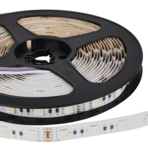 LED-Streifen, RGB und kaltweißes Licht, 5 Meter Länge, 60LED/m, 24 V, 10 mm