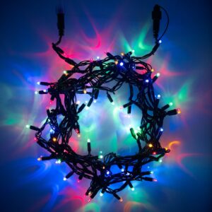 Core Connect 10m 100er LED Lichterkette bunt koppelbar grünes Kabel