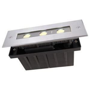 LED Bodeneinbaustrahler Line in Silber 4,5W 3000K IP67